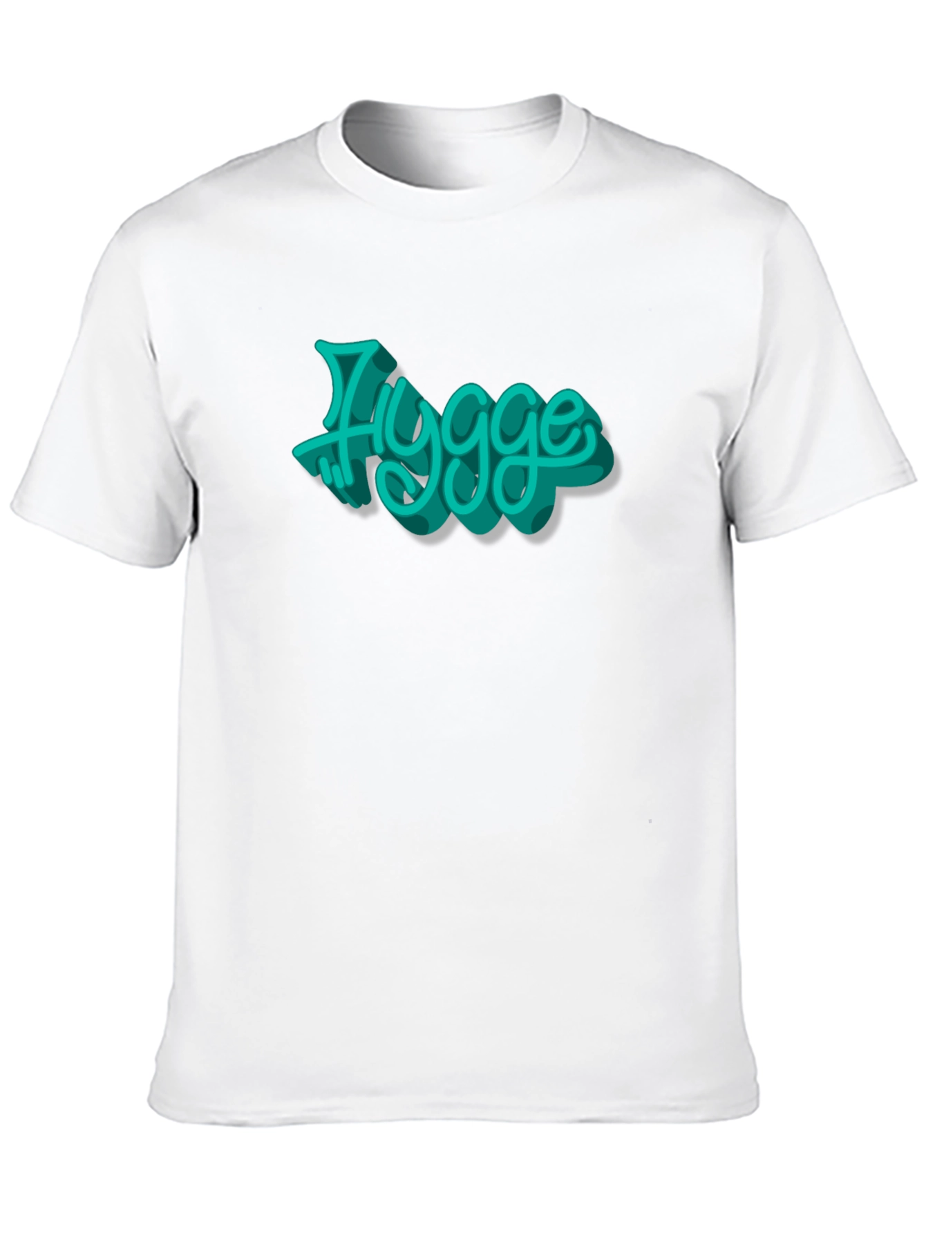 Mens Black T-Shirt with Hygge Graphic