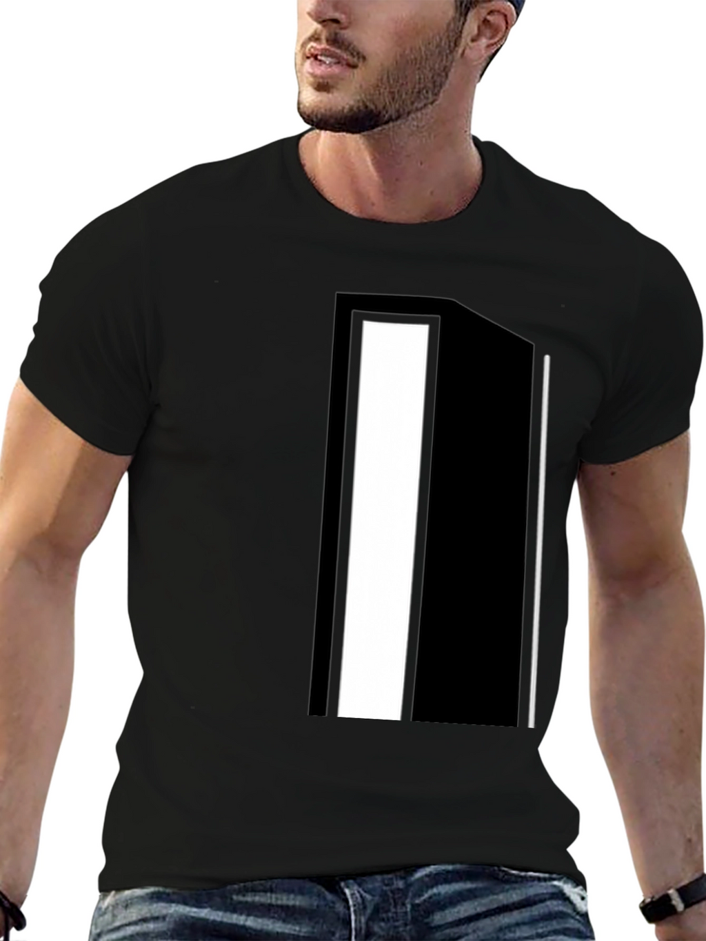 Abstract Black & White Graphic Tee