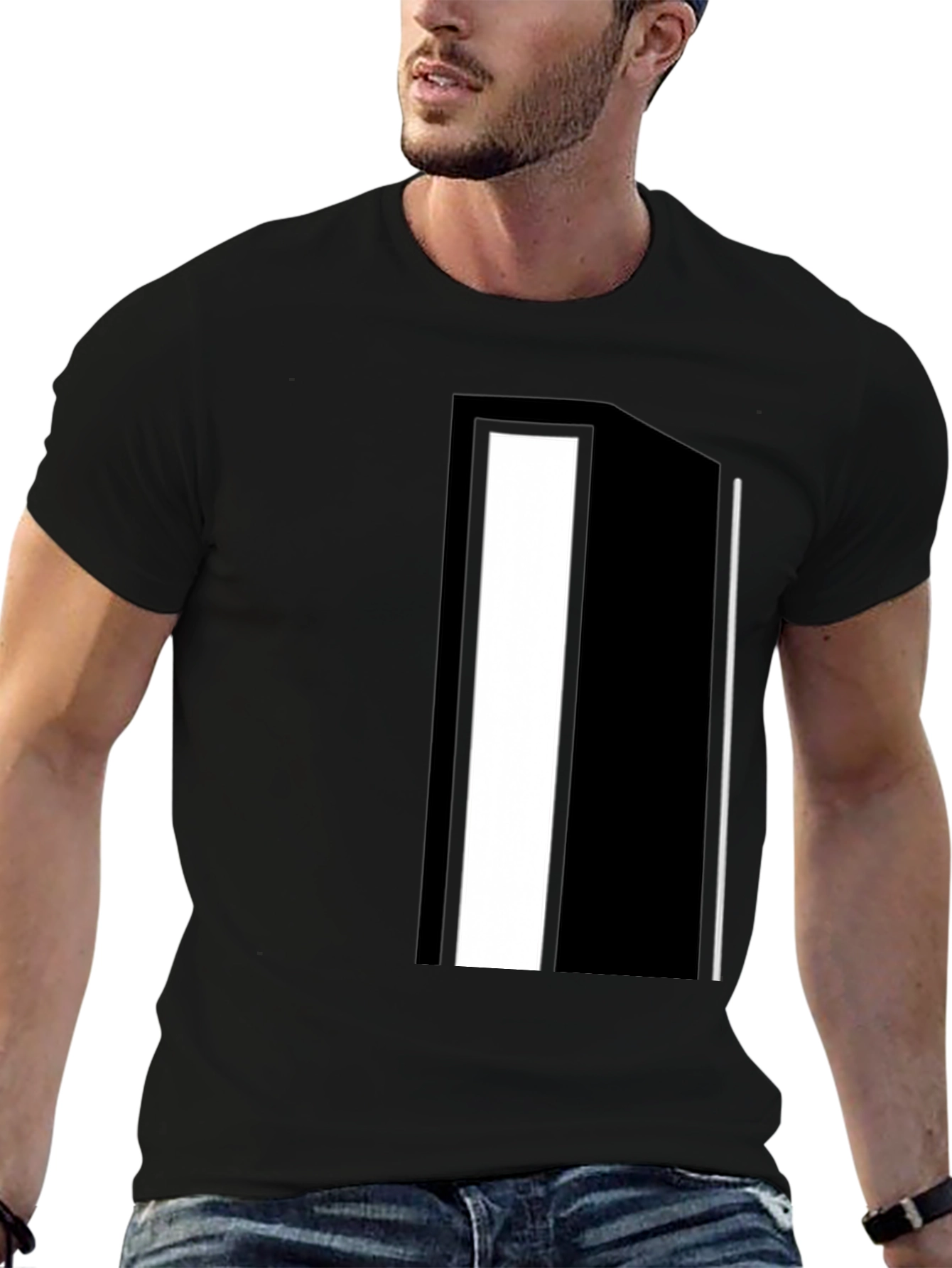 Abstract Black & White Graphic Tee