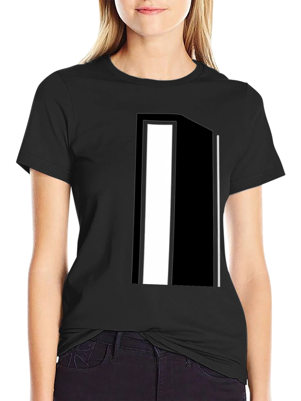 Abstract Black & White Graphic Tee