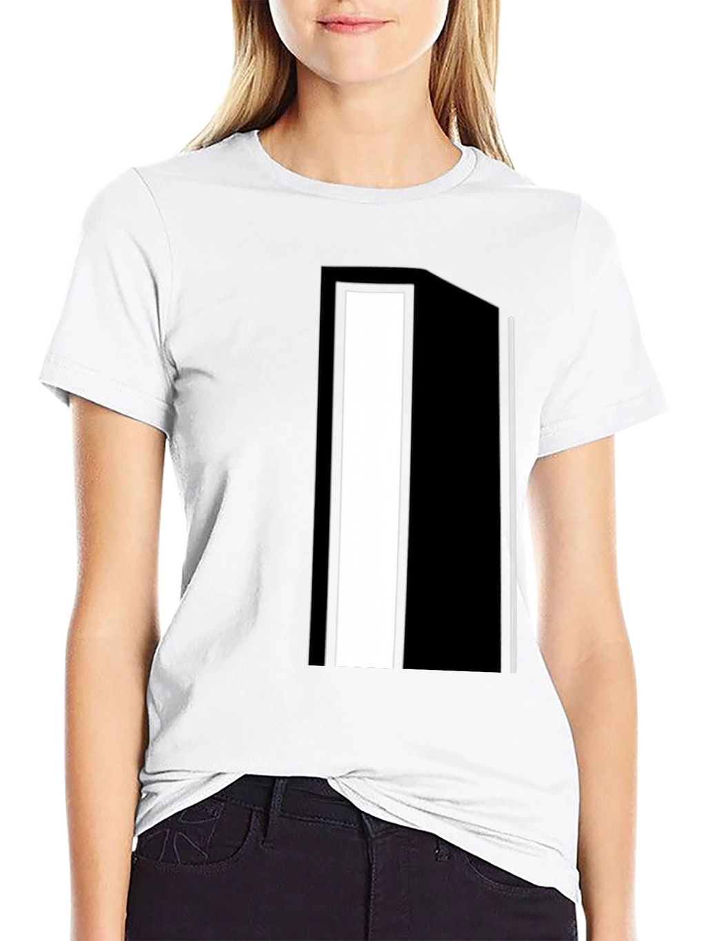 Abstract Black & White Graphic Tee