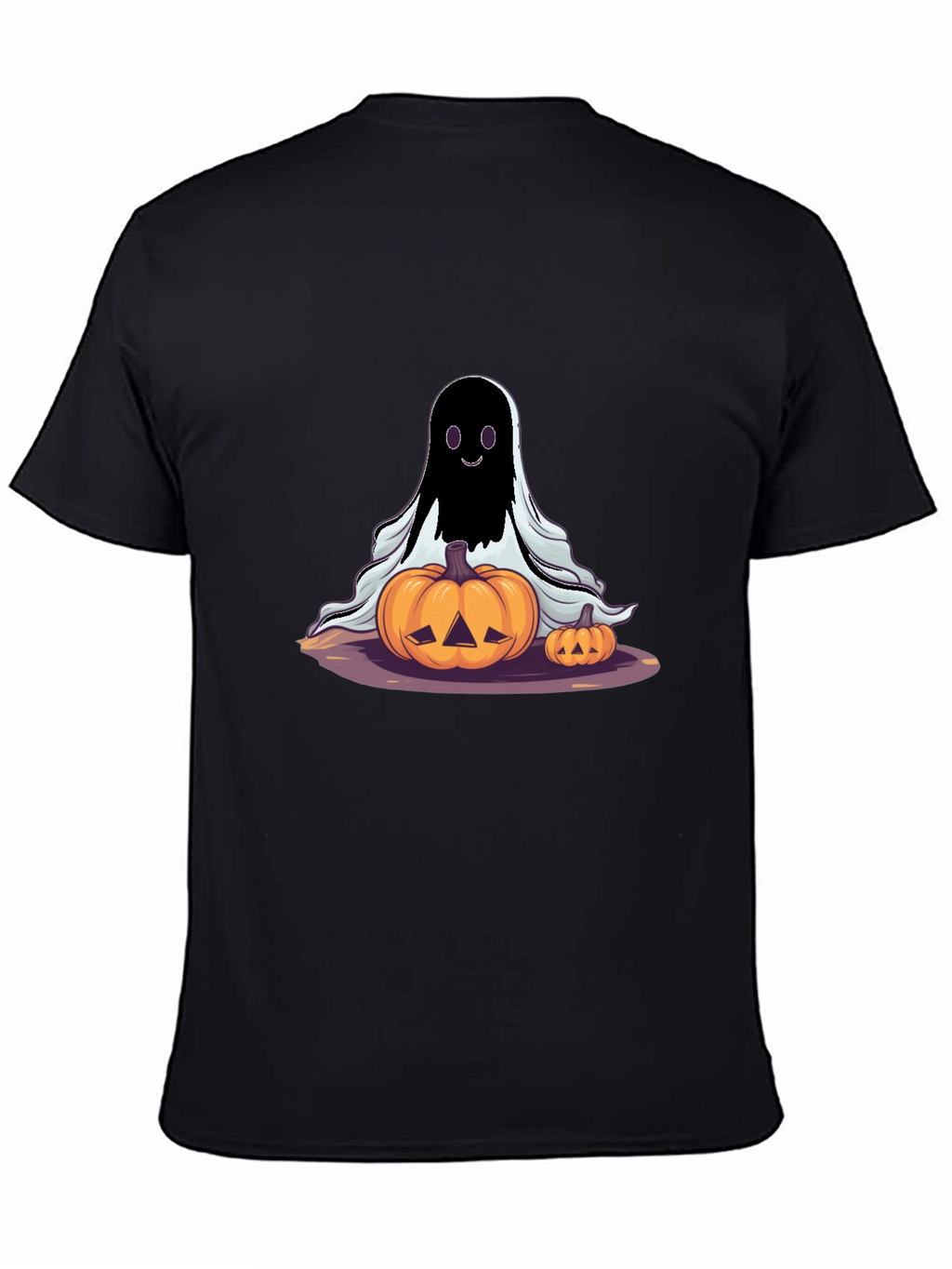 Spooky Ghost & Pumpkins Halloween T-Shirt