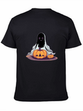 Spooky Ghost & Pumpkins Halloween T-Shirt