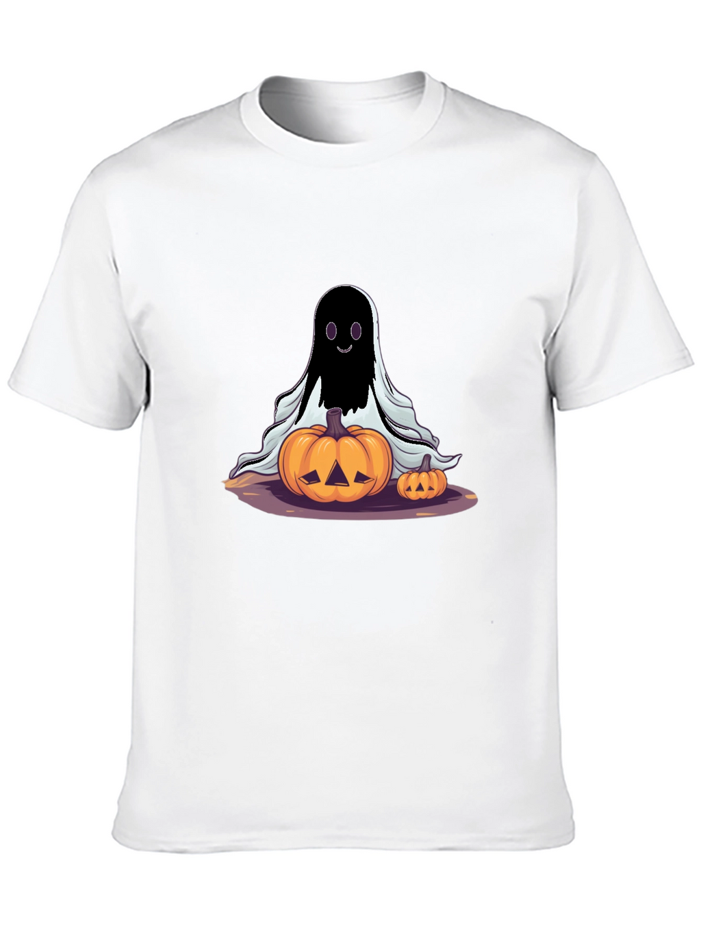 Spooky Ghost & Pumpkins Halloween T-Shirt