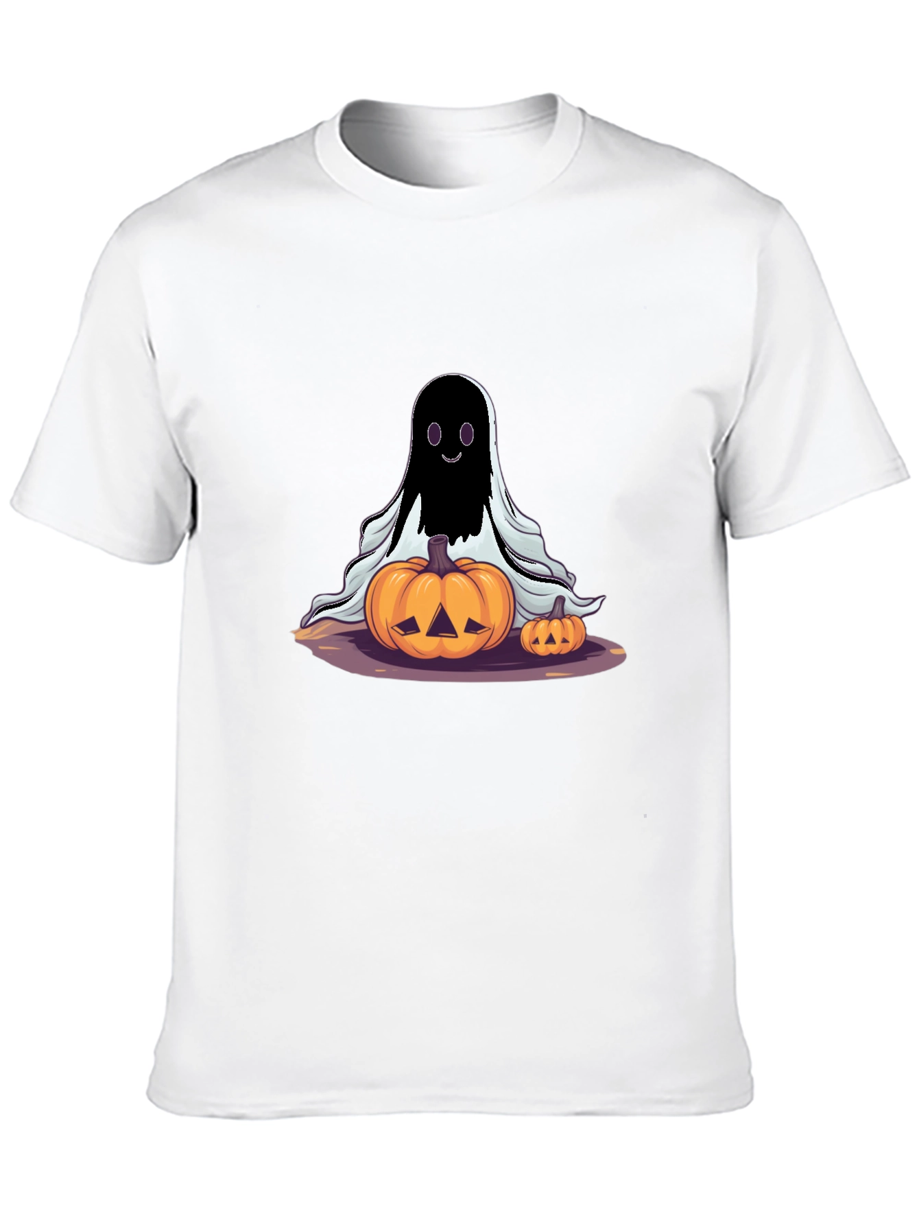 Spooky Ghost & Pumpkins Halloween T-Shirt