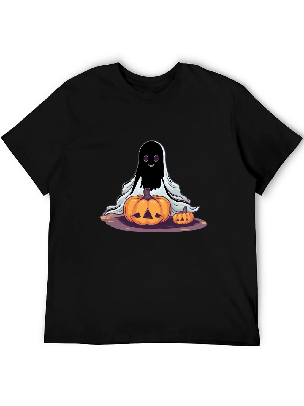 Spooky Ghost & Pumpkins Halloween T-Shirt