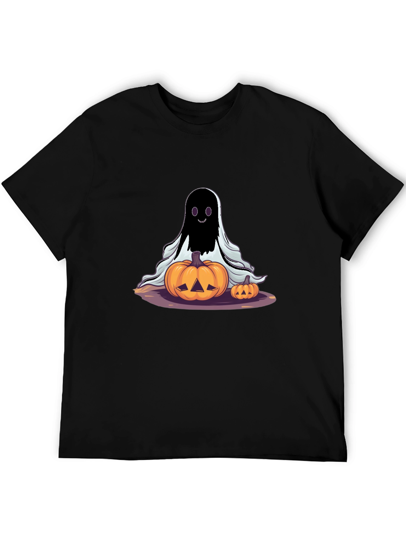 Spooky Ghost & Pumpkins Halloween T-Shirt