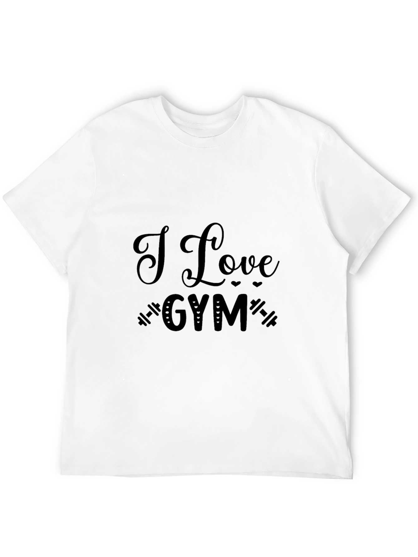 I Love Gym Black T-Shirt