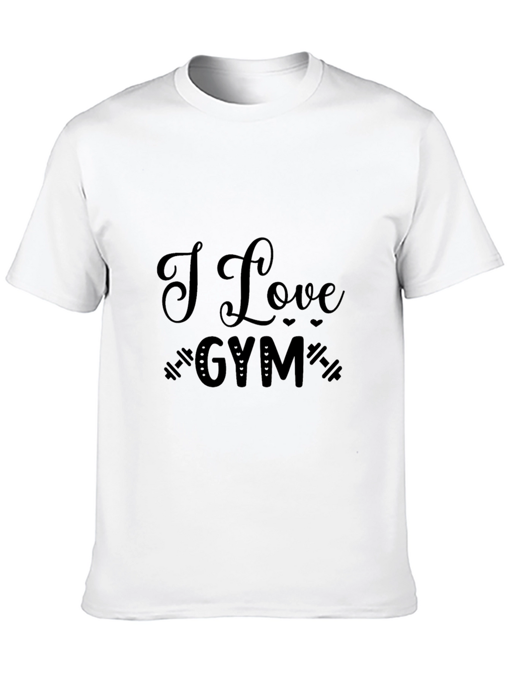 I Love Gym Black T-Shirt