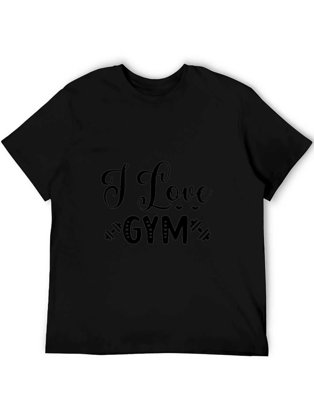 I Love Gym Black T-Shirt