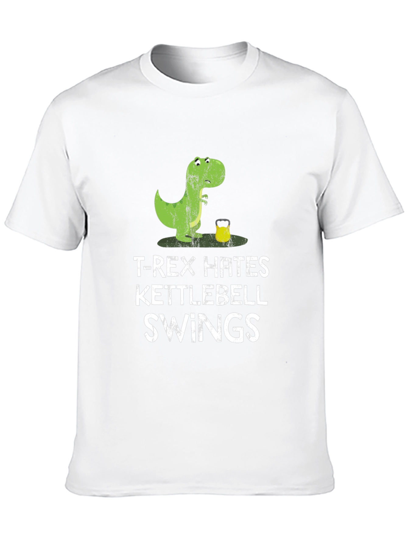 T-Rex Hates Kettlebell Swings Graphic T-Shirt