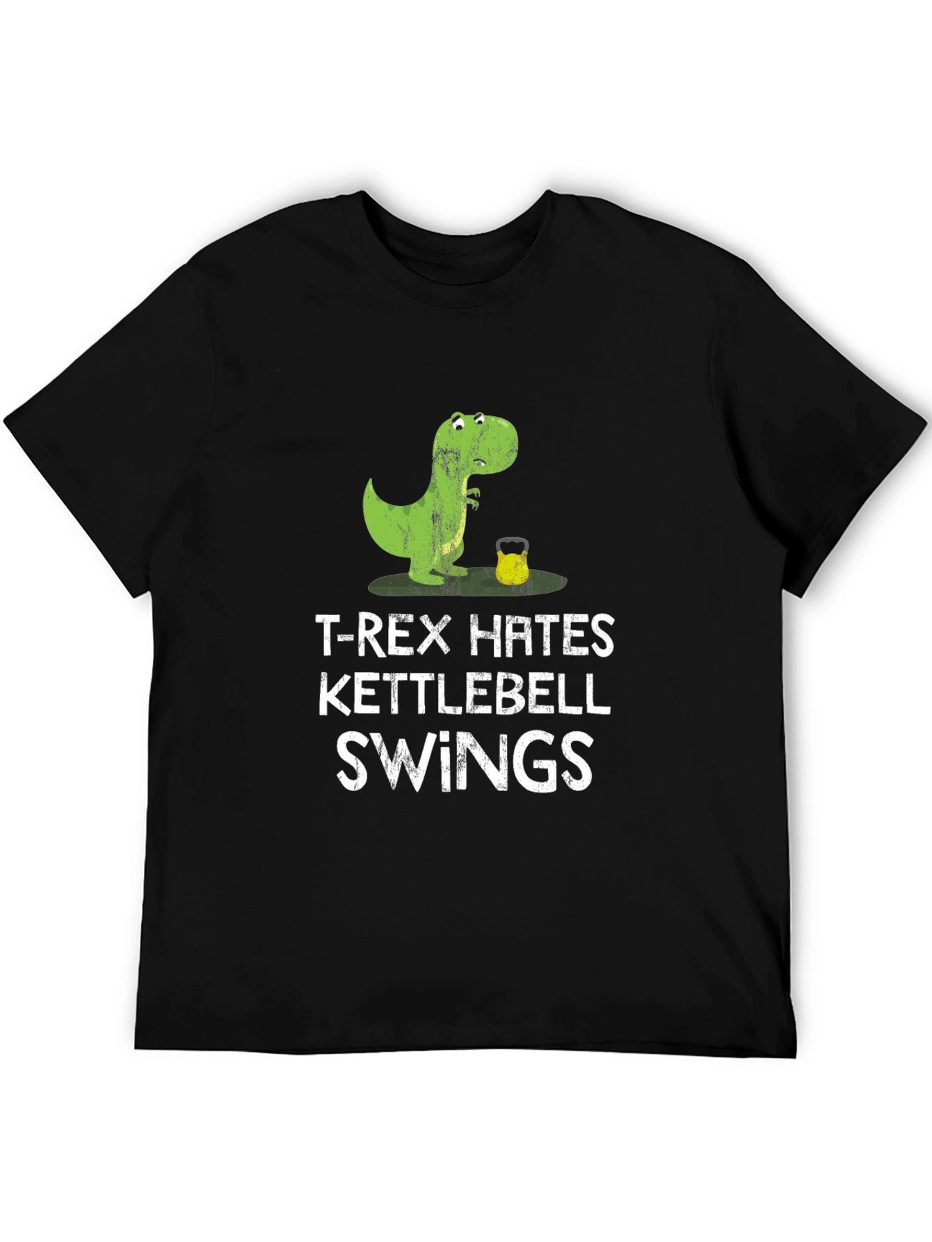 T-Rex Hates Kettlebell Swings Graphic T-Shirt