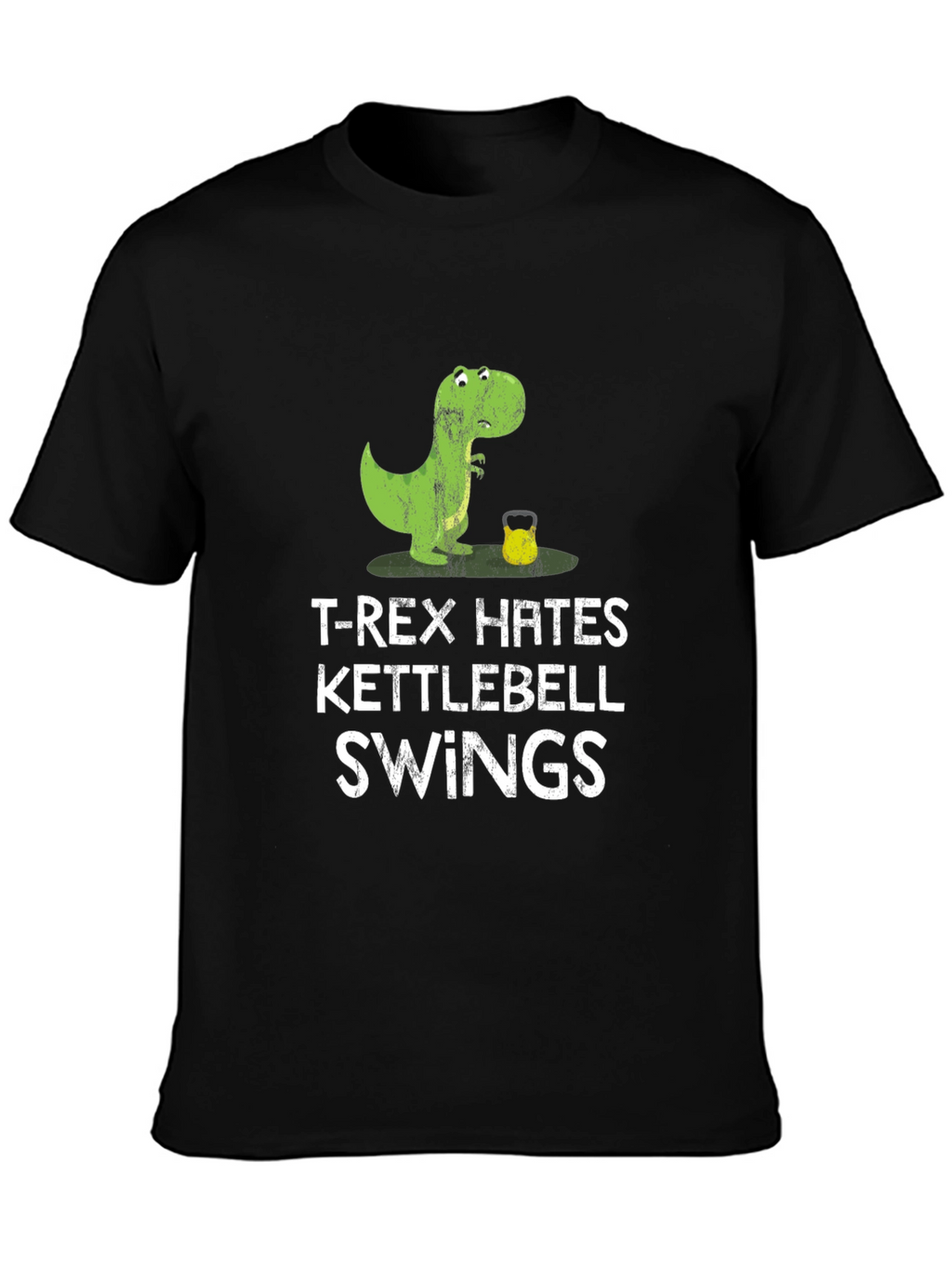 T-Rex Hates Kettlebell Swings Graphic T-Shirt