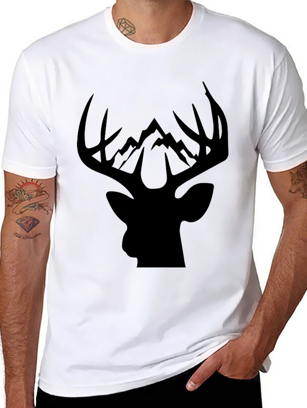Mountain Deer Silhouette Tee