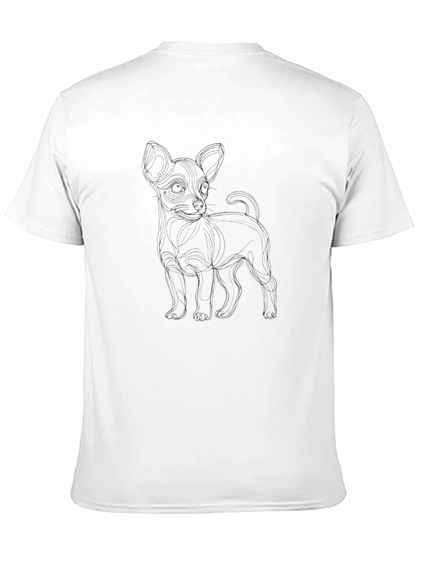 Black Chihuahua Outline Tee