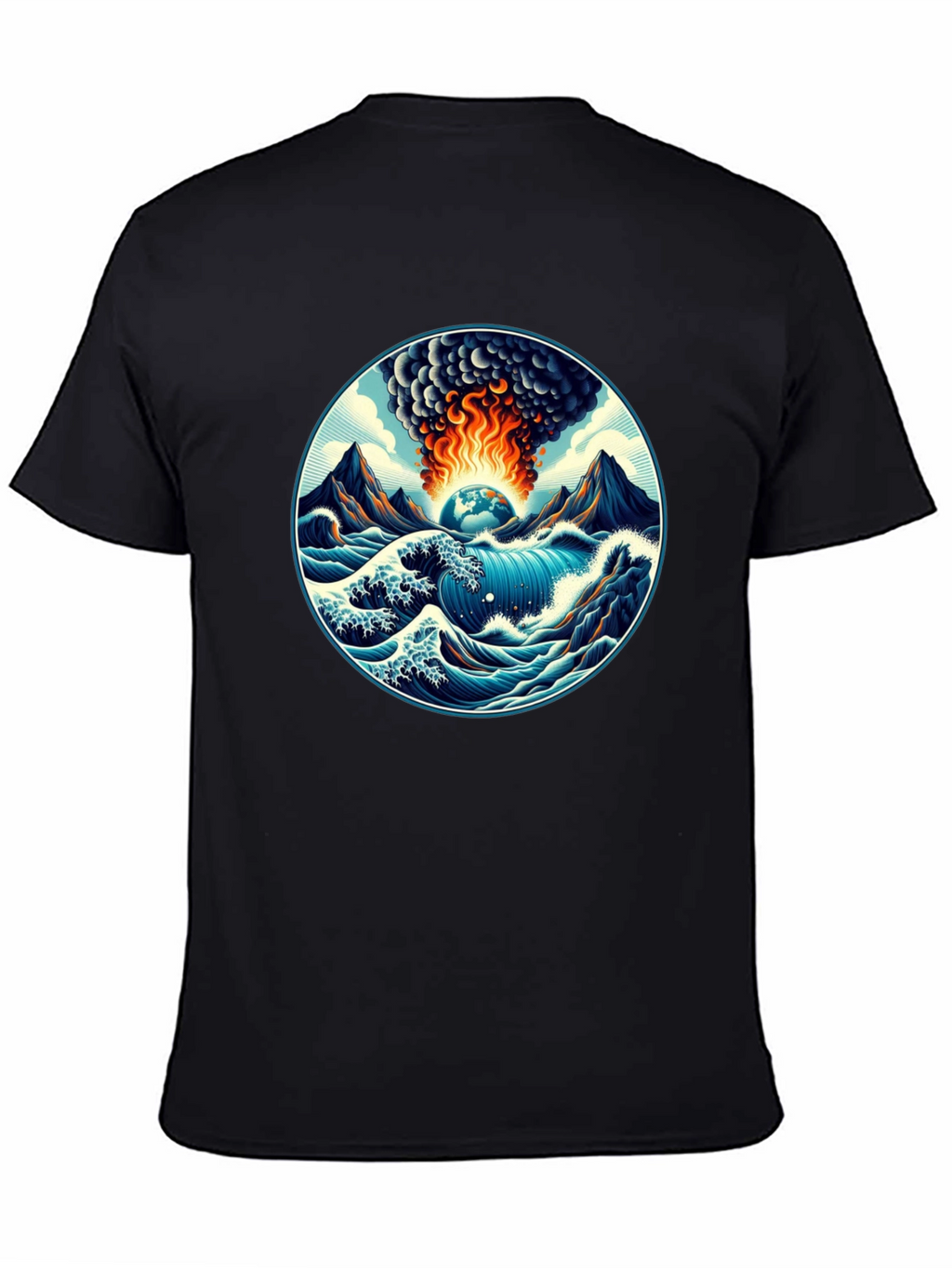 Earth Apocalypse Graphic Tee - Stylish Disaster