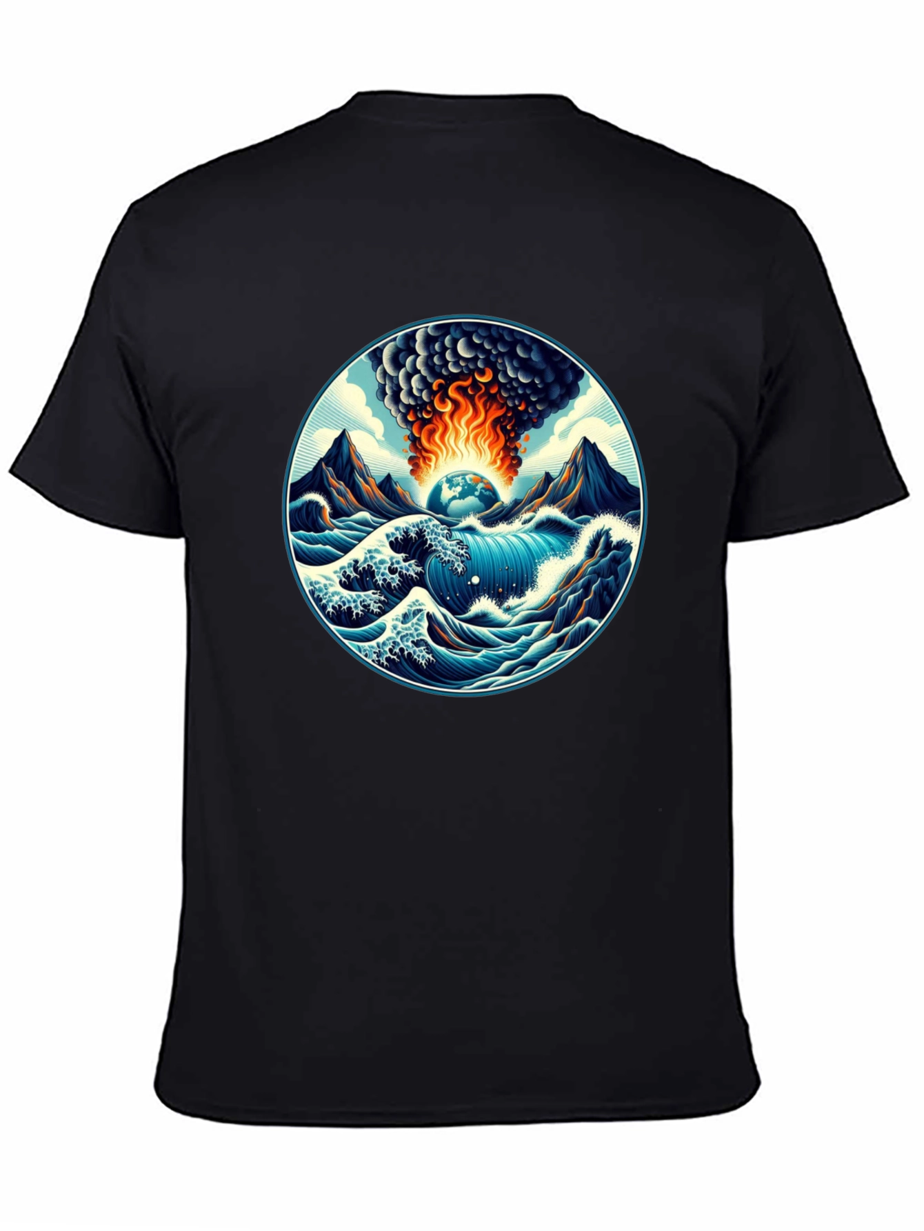 Earth Apocalypse Graphic Tee - Stylish Disaster