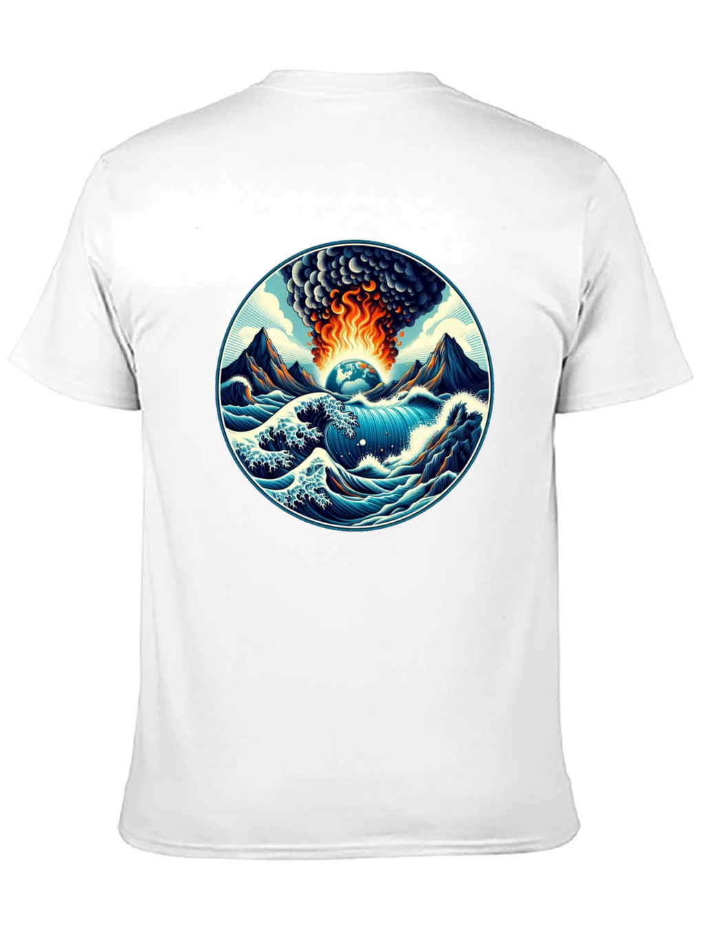 Earth Apocalypse Graphic Tee - Stylish Disaster