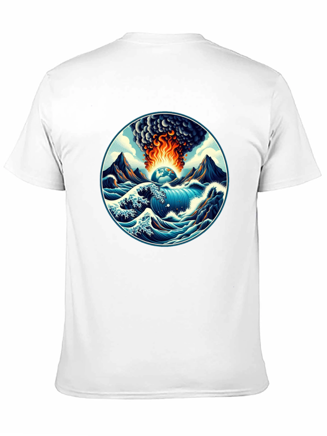Earth Apocalypse Graphic Tee - Stylish Disaster
