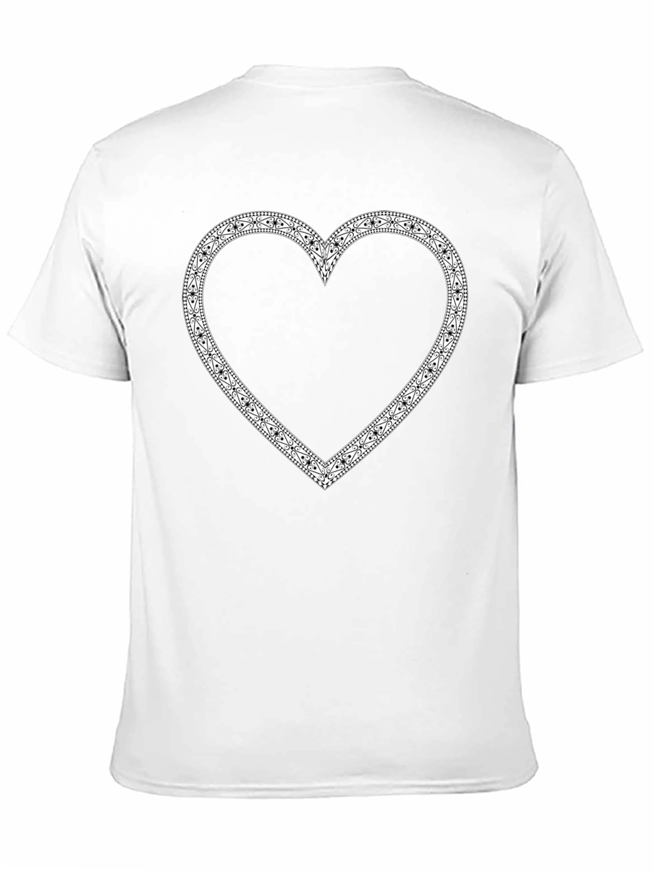 Graphic Heart Tee - Stylish Black Cotton T-Shirt