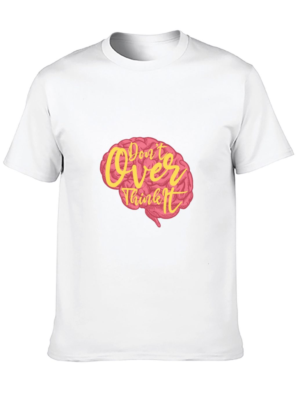 Dont Overthink It Graphic Tee - Black