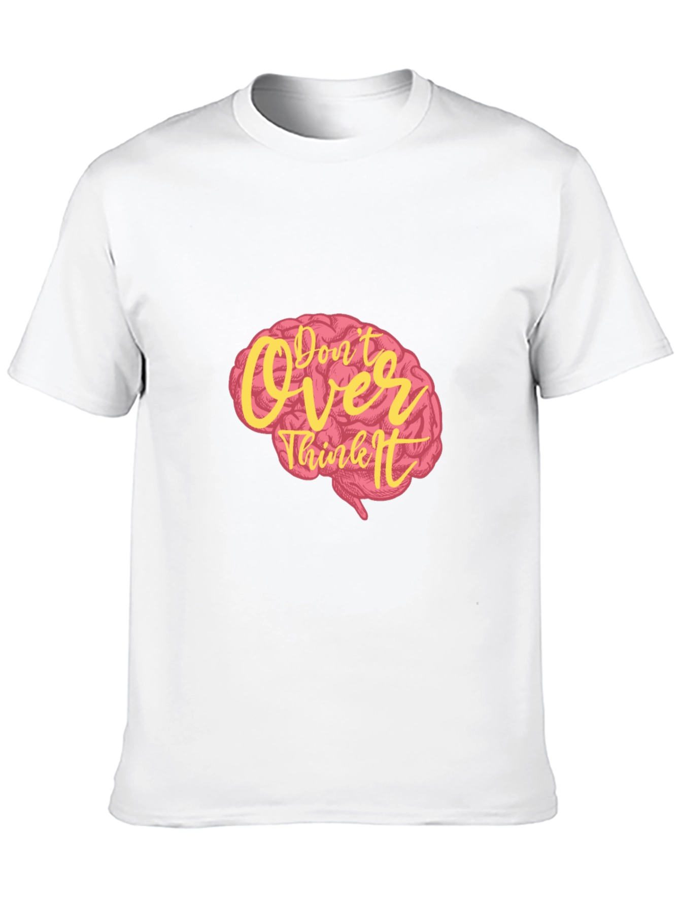 Dont Overthink It Graphic Tee - Black