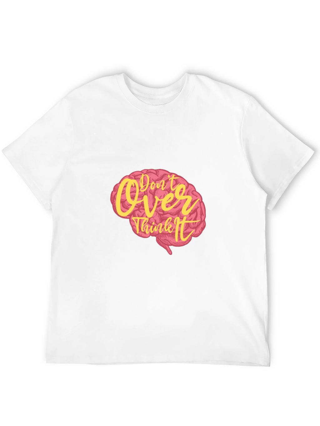 Dont Overthink It Graphic Tee - Black