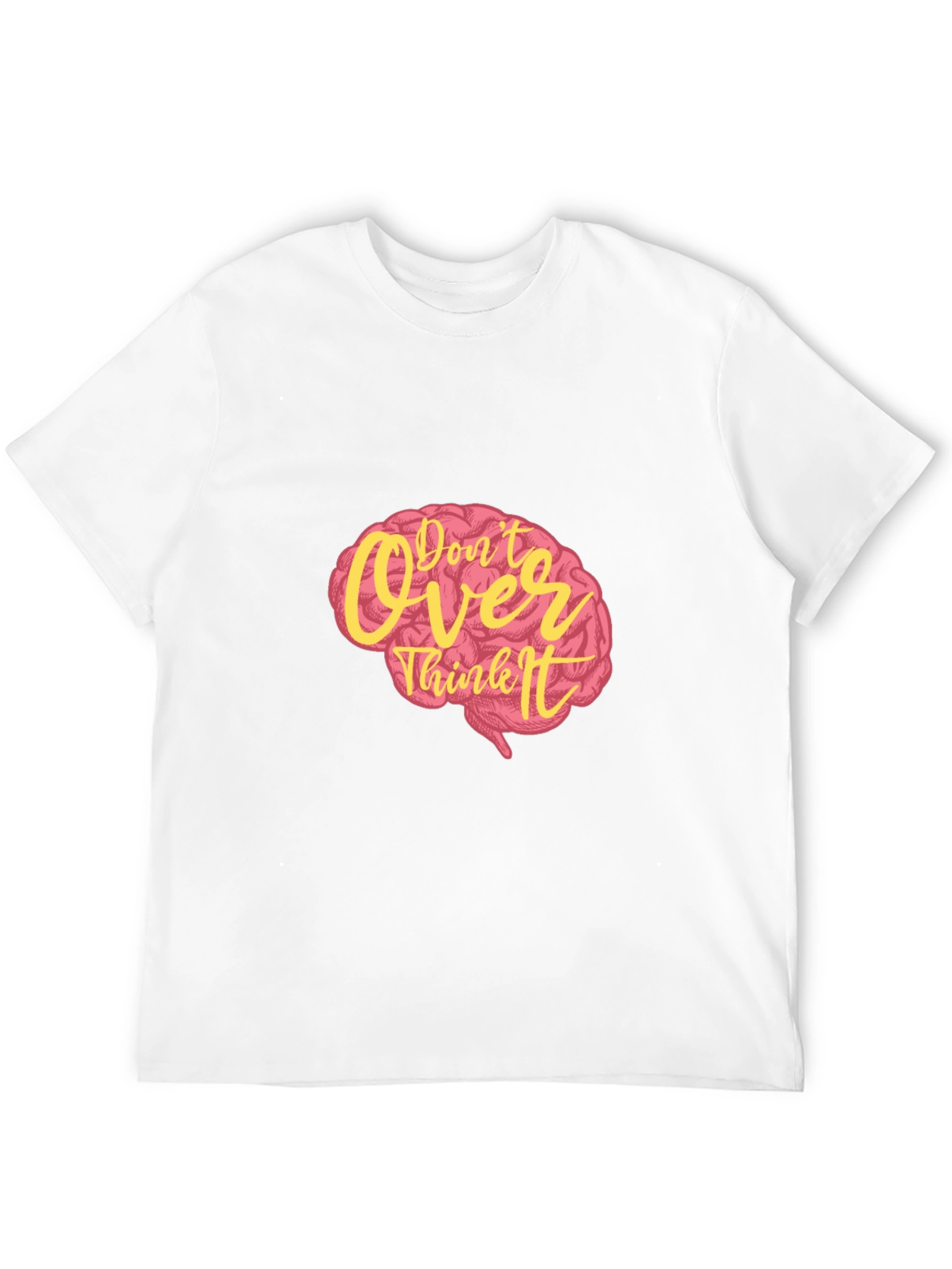 Dont Overthink It Graphic Tee - Black