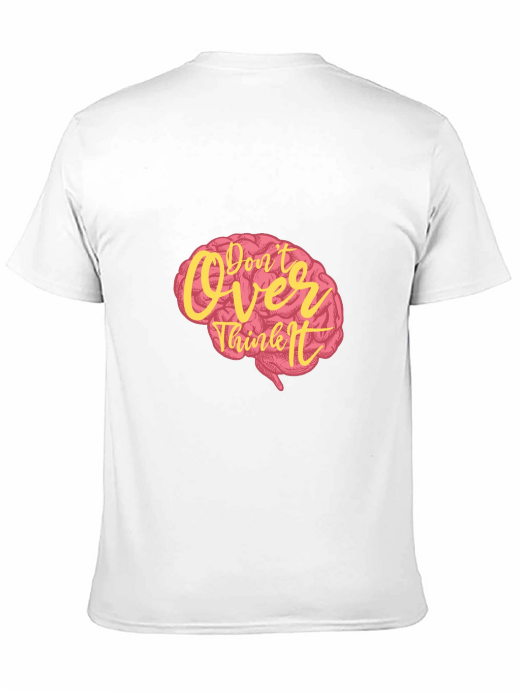 Dont Overthink It Graphic Tee - Black