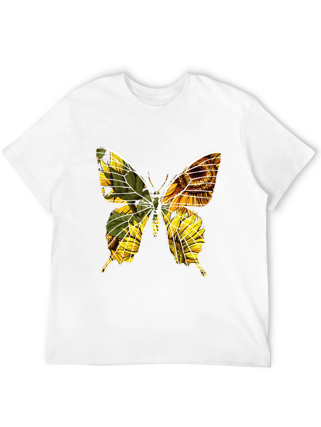 Sunflower Butterfly Graphic Tee