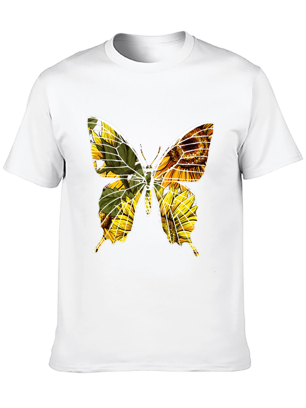 Sunflower Butterfly Graphic Tee
