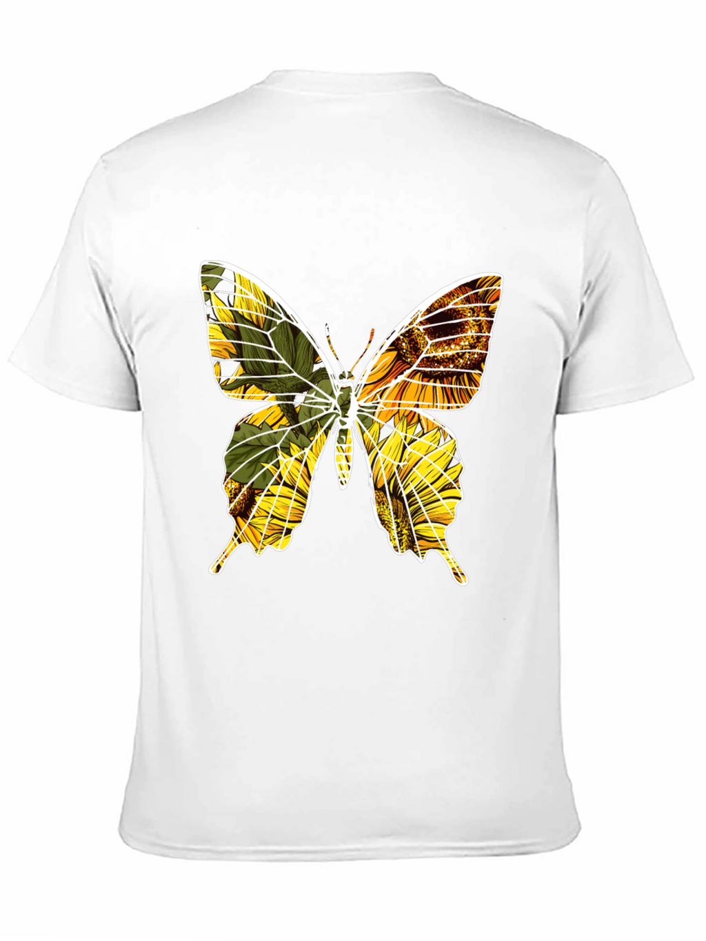 Sunflower Butterfly Graphic Tee