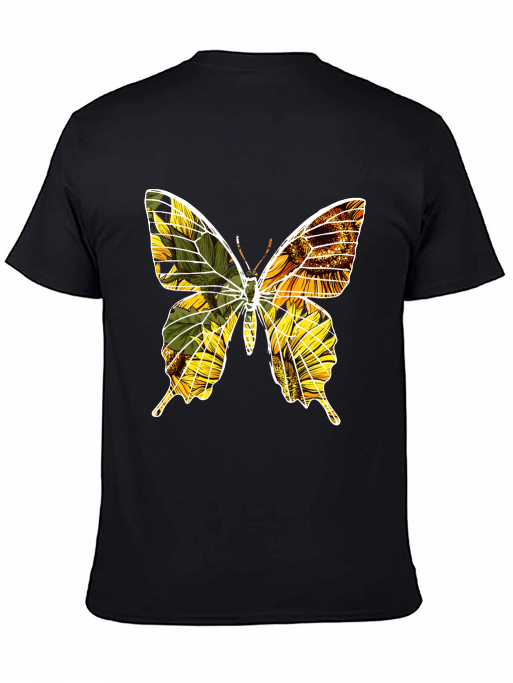 Sunflower Butterfly Graphic Tee