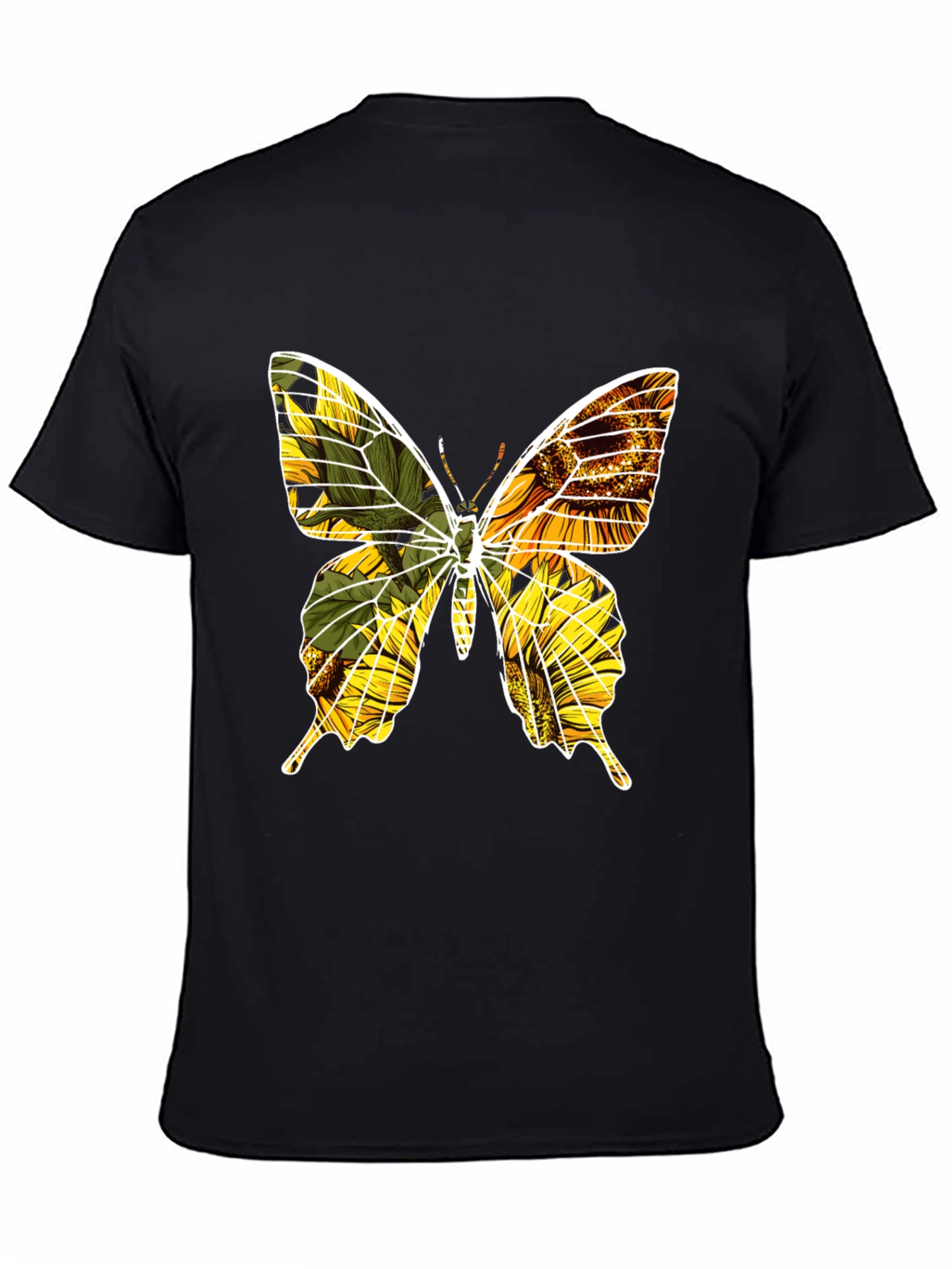 Sunflower Butterfly Graphic Tee