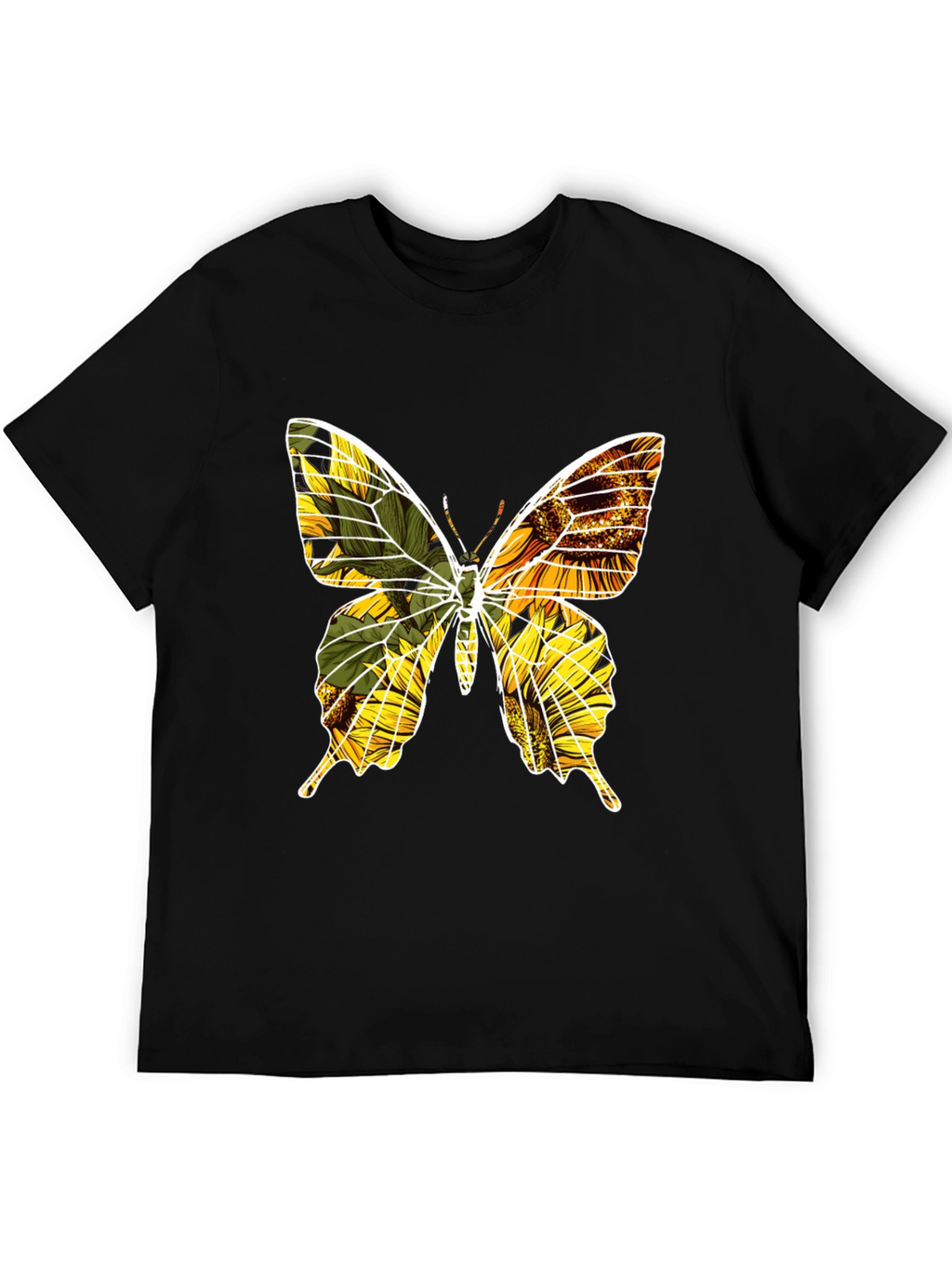 Sunflower Butterfly Graphic Tee