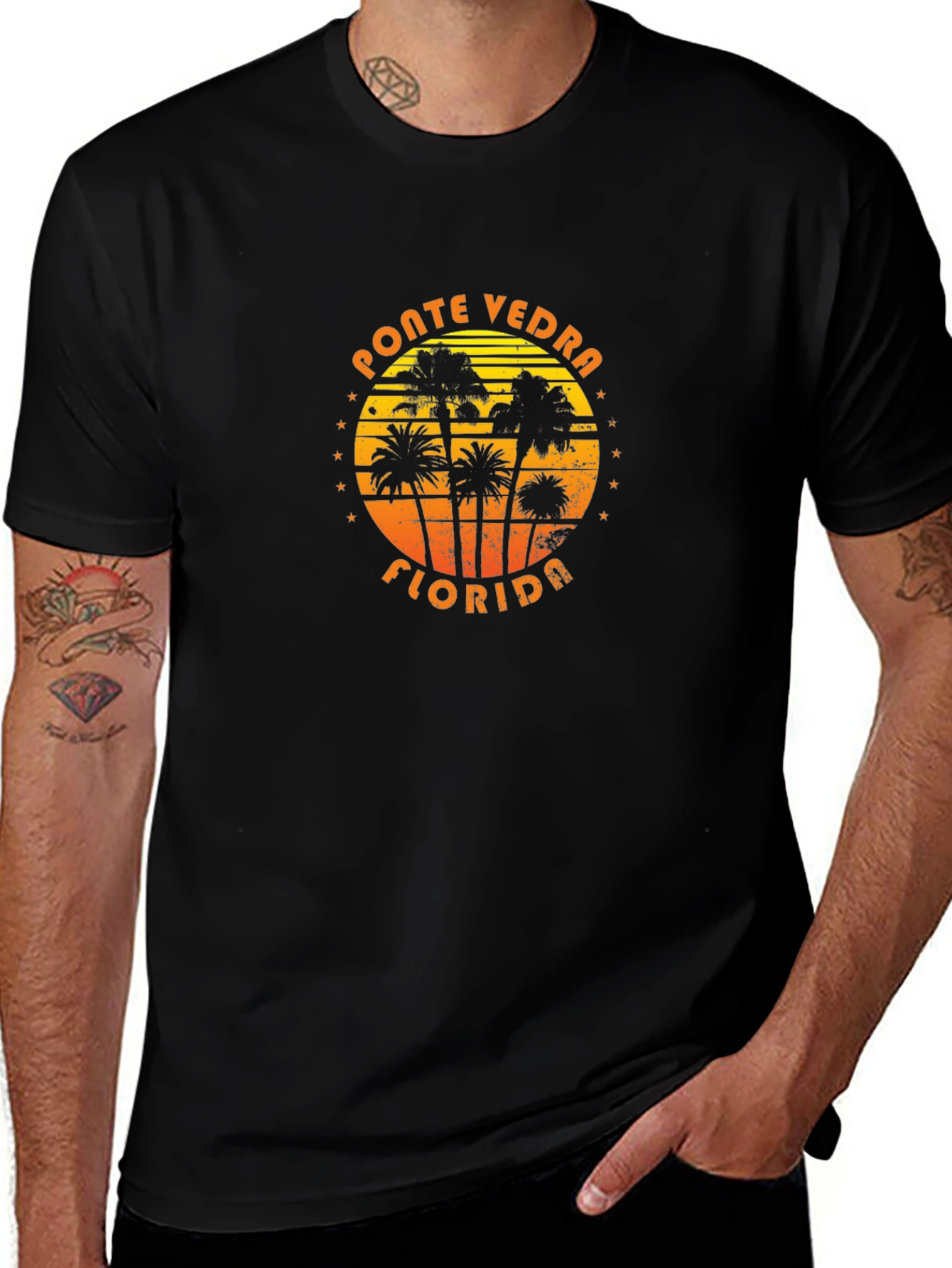 Ponte Vedra Florida T-Shirt - Palm Tree Graphic Tee