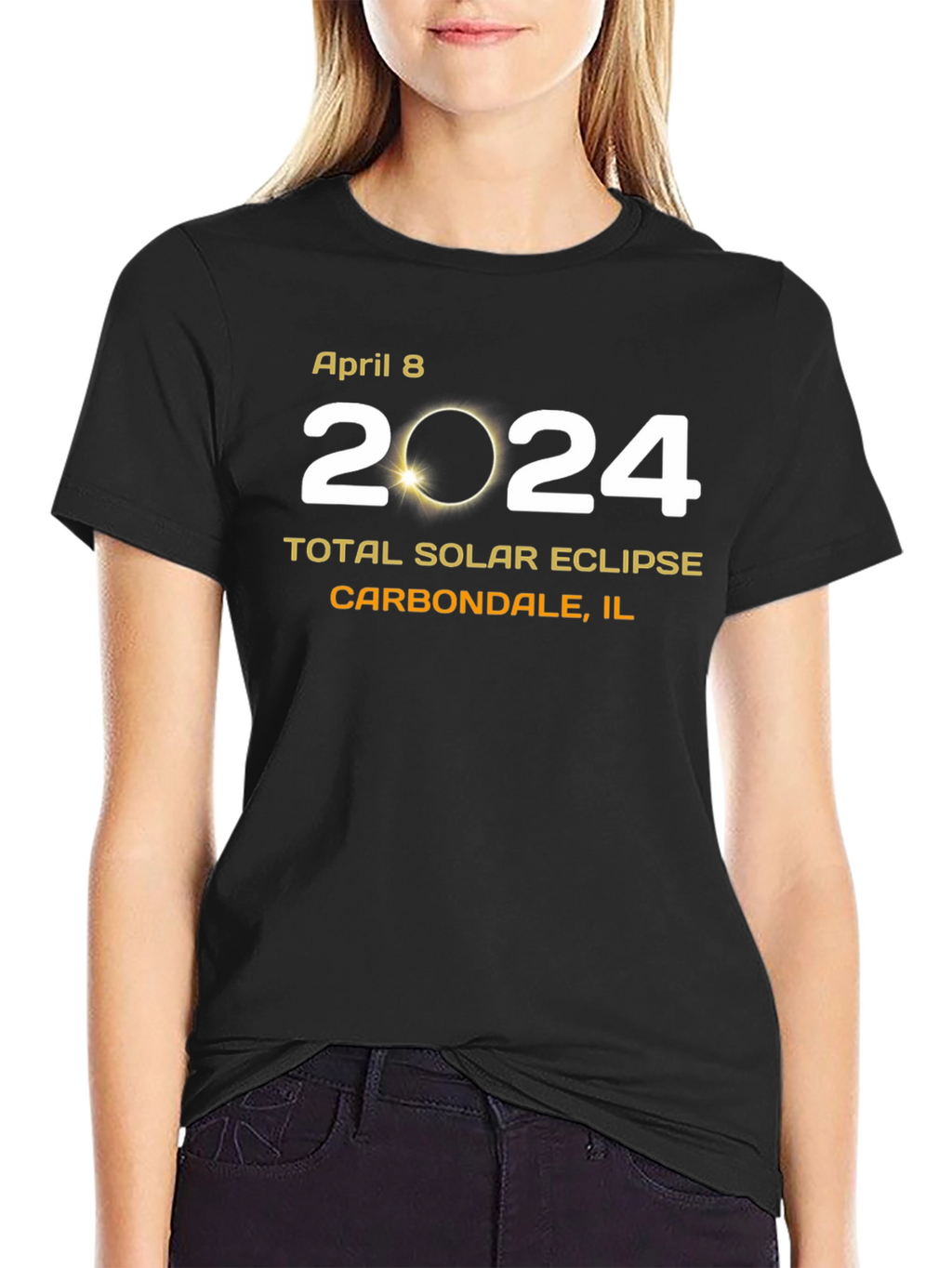 April 8 2024 Total Solar Eclipse T-Shirt