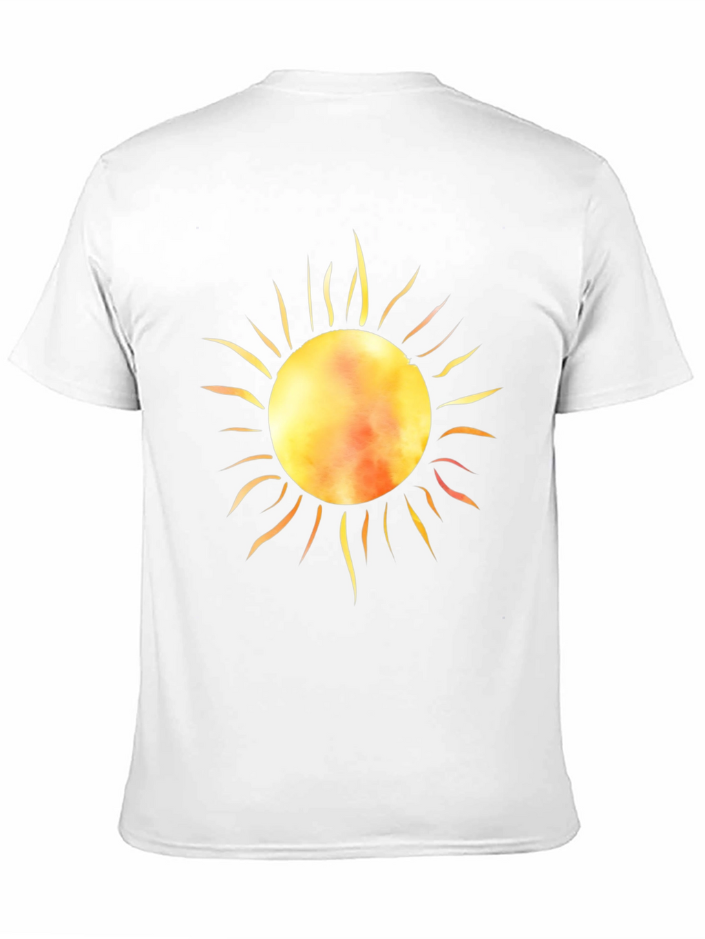 Radiant Sun Graphic Tee - Black Cotton T-Shirt