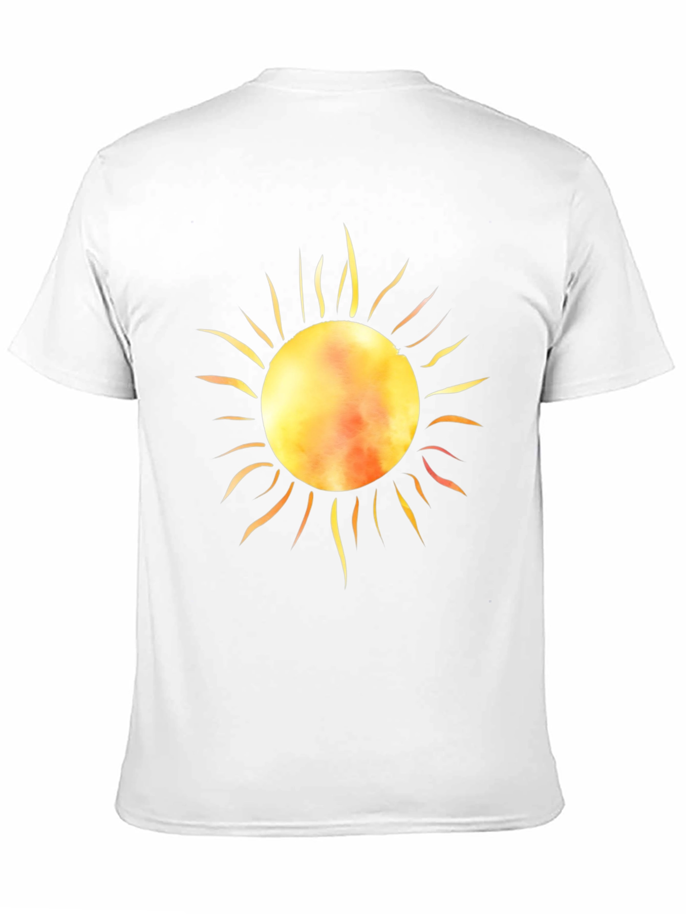 Radiant Sun Graphic Tee - Black Cotton T-Shirt