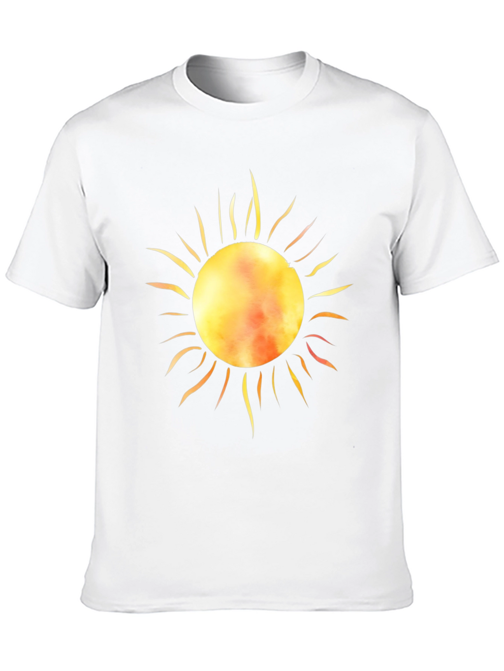 Radiant Sun Graphic Tee - Black Cotton T-Shirt