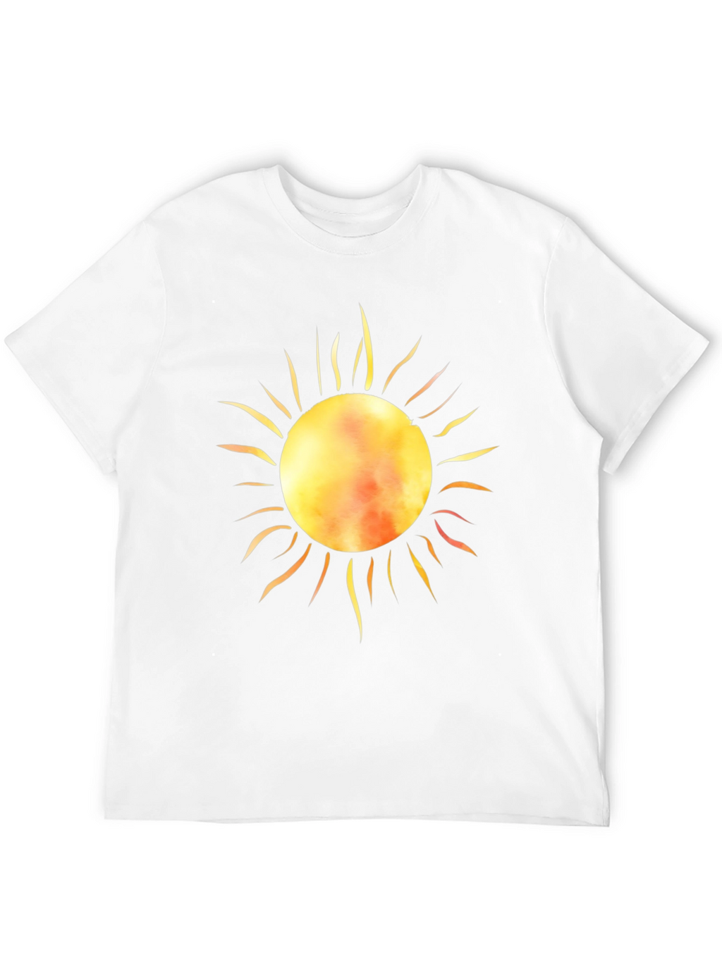 Radiant Sun Graphic Tee - Black Cotton T-Shirt