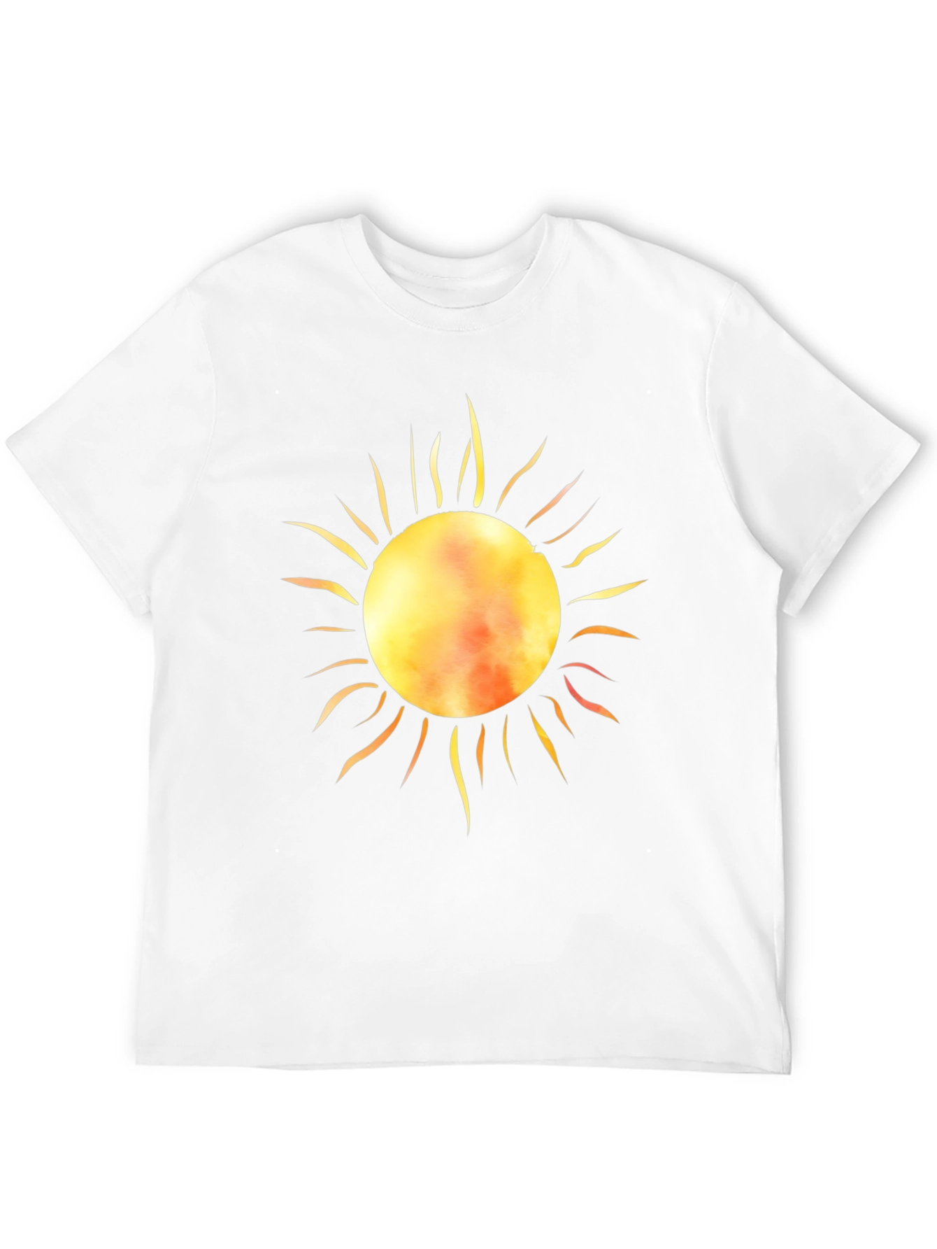 Radiant Sun Graphic Tee - Black Cotton T-Shirt