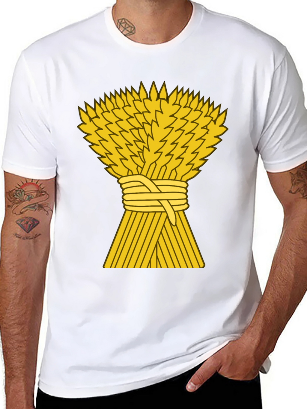 Wheat Stalk Graphic Tee - Farm Fresh Style