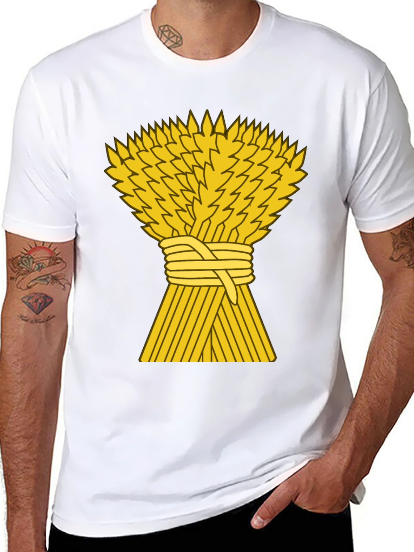 Wheat Stalk Graphic Tee - Farm Fresh Style