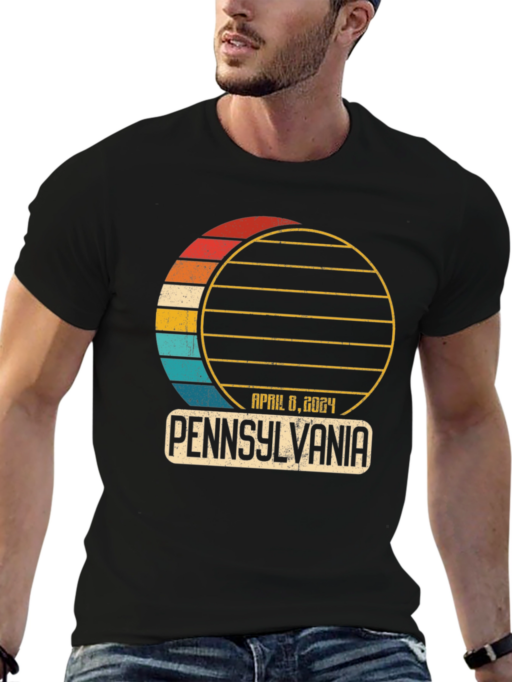 Pennsylvania Eclipse April 8 2024 T-Shirt