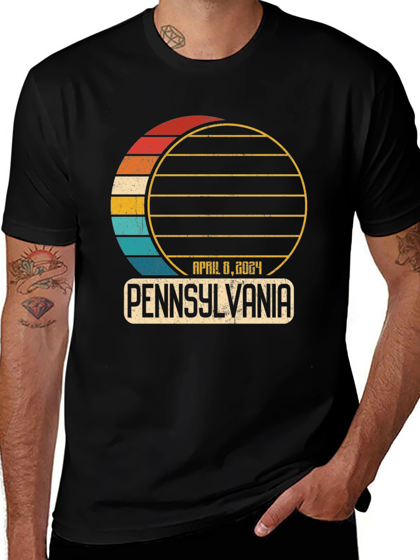 Pennsylvania Eclipse April 8 2024 T-Shirt