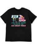 Run For Ice Cream Graphic T-Shirt