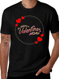 Happy Valentines Day T-Shirt - Heart Circle Design