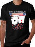 Dont Challenge Me Poker Card Graphic Tee