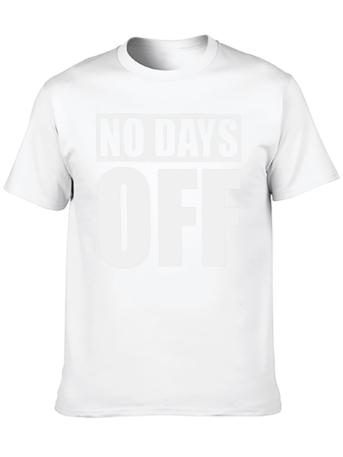 No Days Off Black Graphic Tee